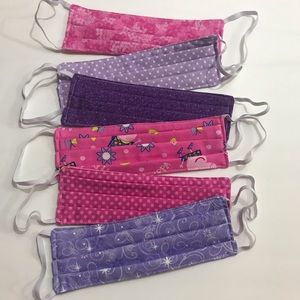 Set of 6 Fabric Face Masks washable med/large